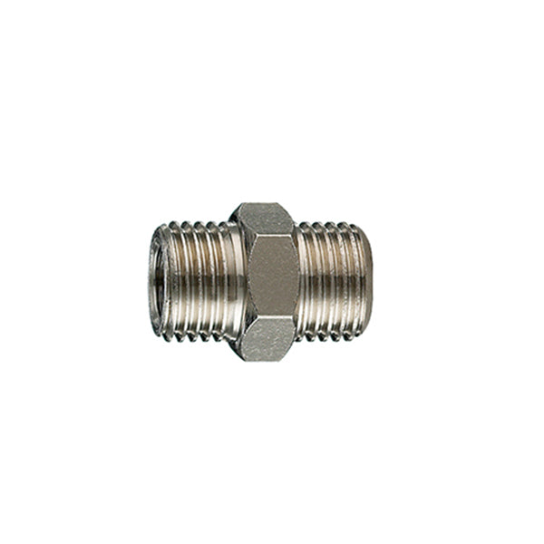33/N - Nipplo MASCHIO di collegamento filettato - Raccorderia - Ani (Conf. 10pz) 33/N - Nipplo MASCHIO di collegamento filettato - Raccorderia - Ani (Conf. 10pz)
